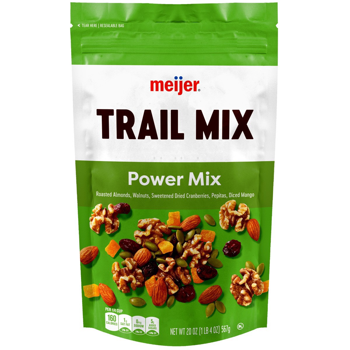 slide 1 of 5, Meijer Power Mix Trail Mix, 20 Oz, 20 oz
