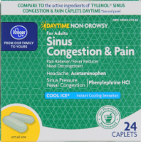 slide 1 of 1, Kroger Daytime Sinus Congestion & Pain Medicine, 24 ct