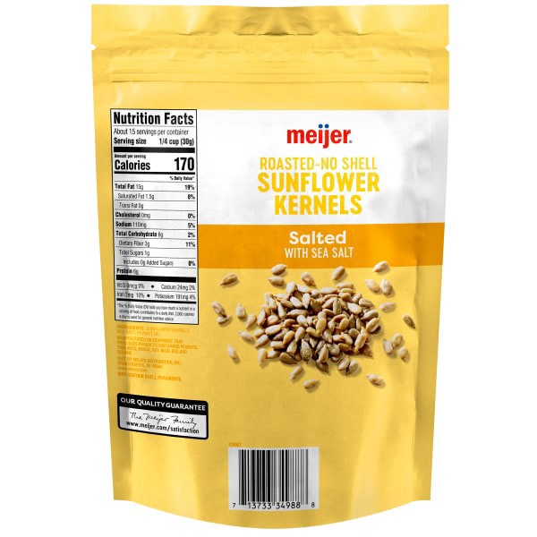 slide 2 of 5, Meijer Sunflower Kernals Salted, 16 oz