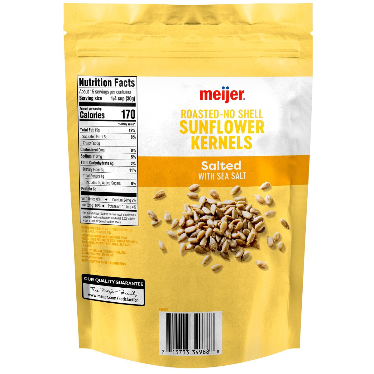 slide 3 of 5, Meijer Sunflower Kernals Salted, 16 oz