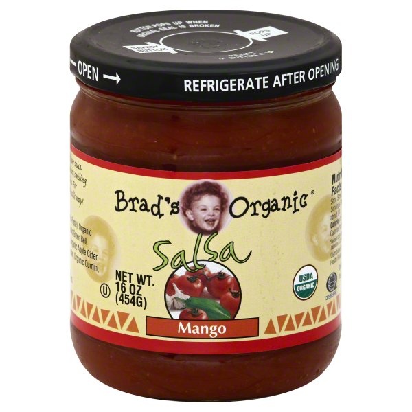 slide 1 of 2, Brad Organics Brad Org Mang Salsa, 16 oz