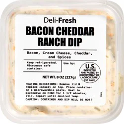 Gourmet Foods International Ranch Dip, Bacon Cheddar