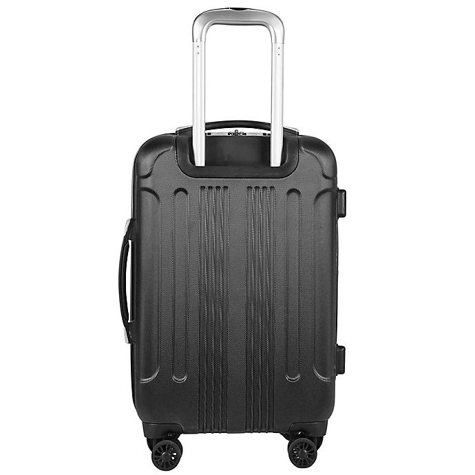 slide 3 of 9, Traveler's Club Luggage Traveler's Club Voyager Hardside Spinner Carry On Luggage - Black, 20 in