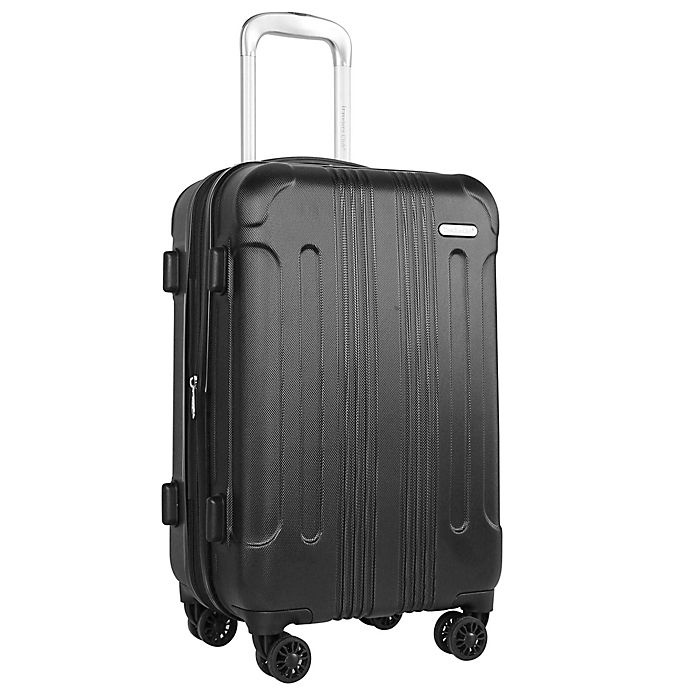 slide 9 of 9, Traveler's Club Luggage Traveler's Club Voyager Hardside Spinner Carry On Luggage - Black, 20 in