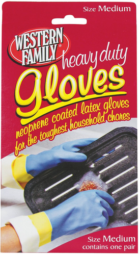 slide 1 of 1, Western Family Heavy Duty Medium Glove, 1 ct