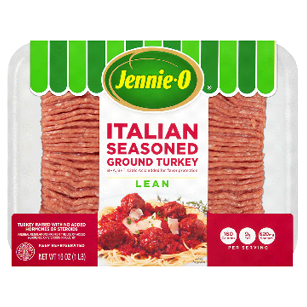 Jennie-O JENNIE-O Italian Seasoned Ground Turkey - 1 lb. tray 16 oz | Shipt