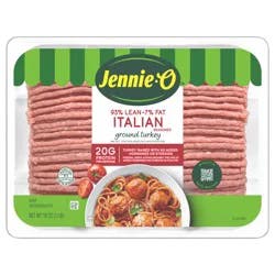 JENNIE-O Italian Seasoned Ground Turkey - 1 lb. tray