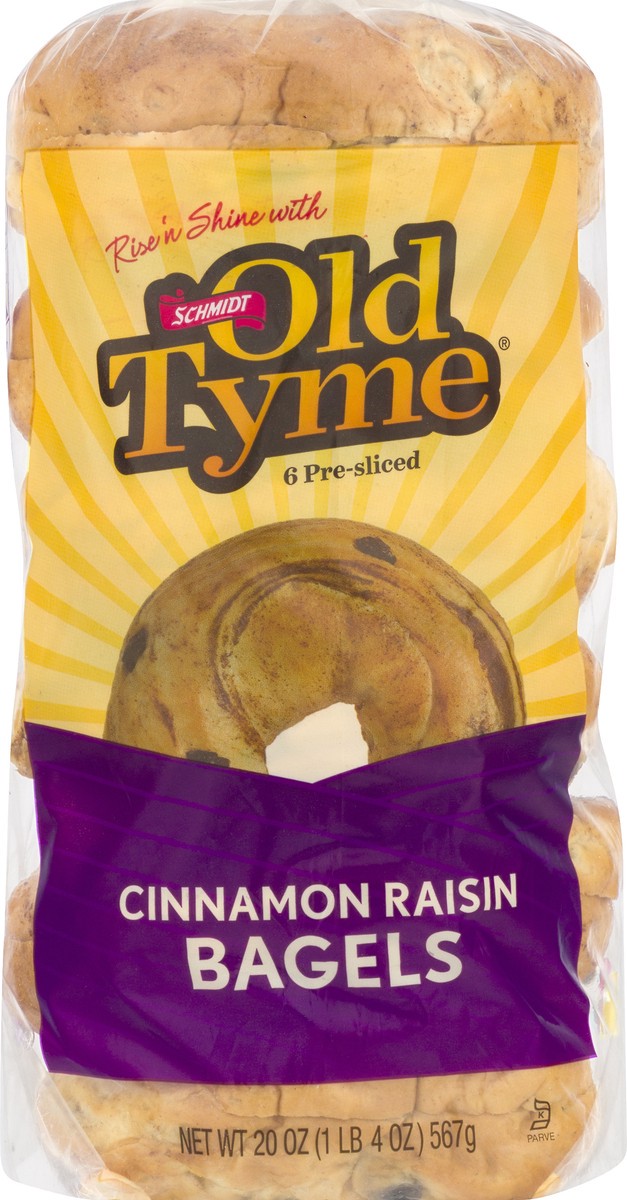 slide 3 of 8, Old Tyme Cinnamon Raisin Swirl Bagels, 20 oz