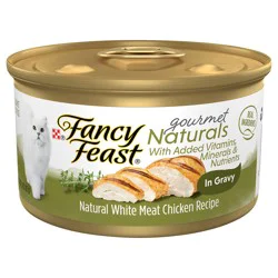 Purina Fancy Feast Wet Cat Food Gourmet Naturals White Meat Chicken Recipe in Wet Cat Food Gravy