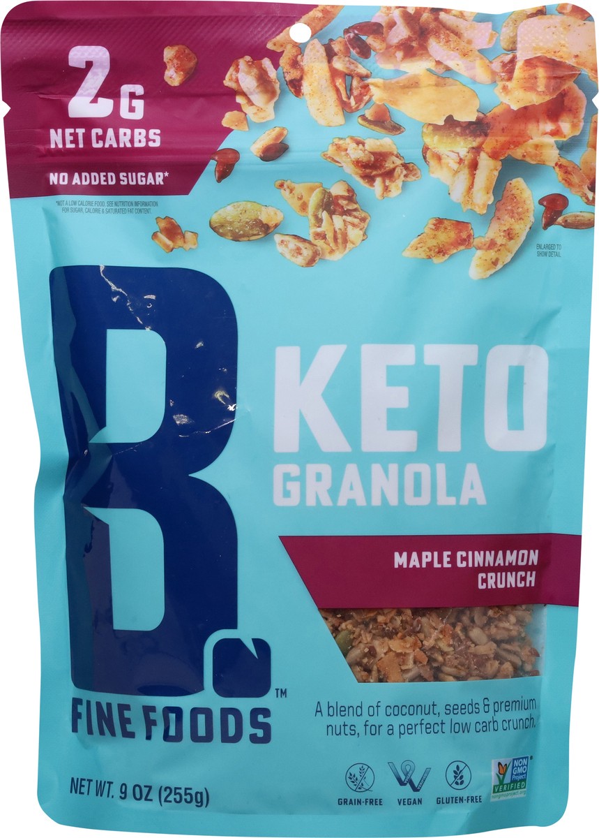slide 3 of 14, B. Fine Foods Keto Maple Cinnamon Crunch Granola 9.5 oz, 9.5 oz