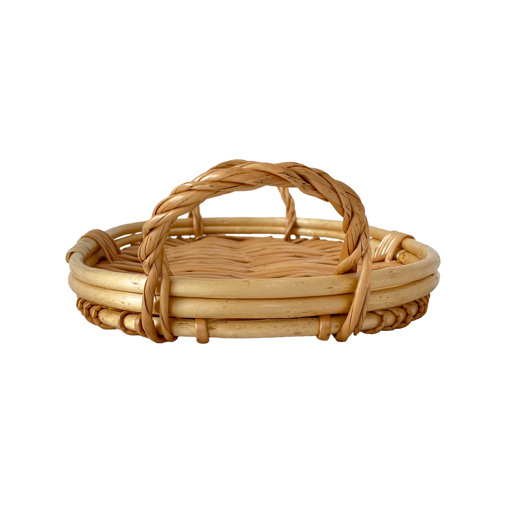 slide 3 of 3, 16.5" Natural Oval Willow Basket By Ashland, 16.5 in x 9.45 in x 3.543 in