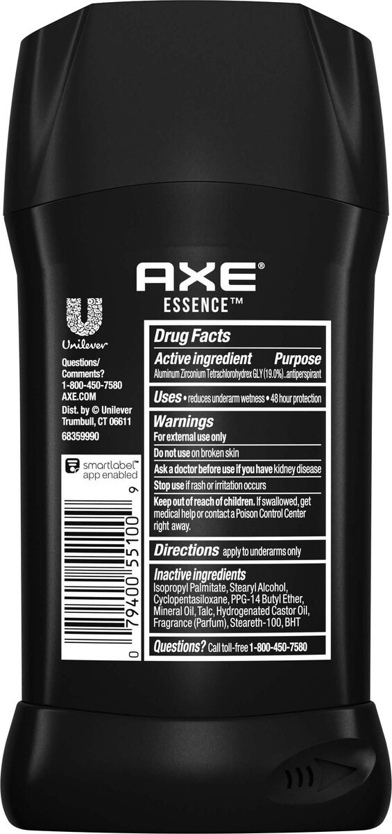 slide 2 of 3, AXE Dual Action Antiperspirant Stick Essence, 2.7 oz