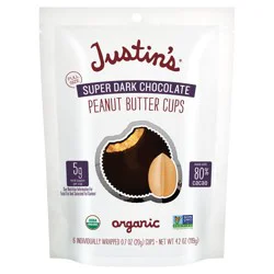 Justin''s Justin’s Super Dark Chocolate Peanut Butter Cups 4.2 oz