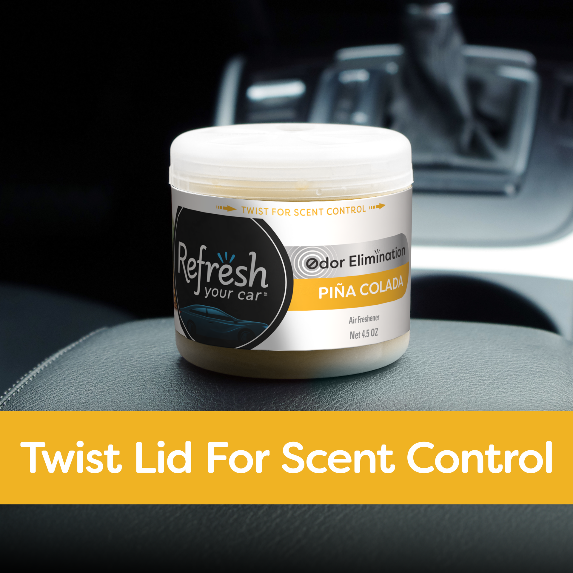 slide 5 of 5, Refresh Your Car! Air Freshener (Pina Colada RF Scent, 1 Pack), 4.50 fl oz