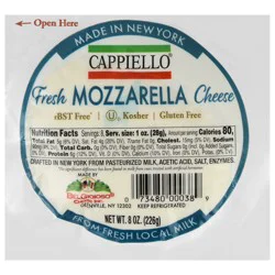 Cappiello Fresh Mozzarella Cheese 8 oz