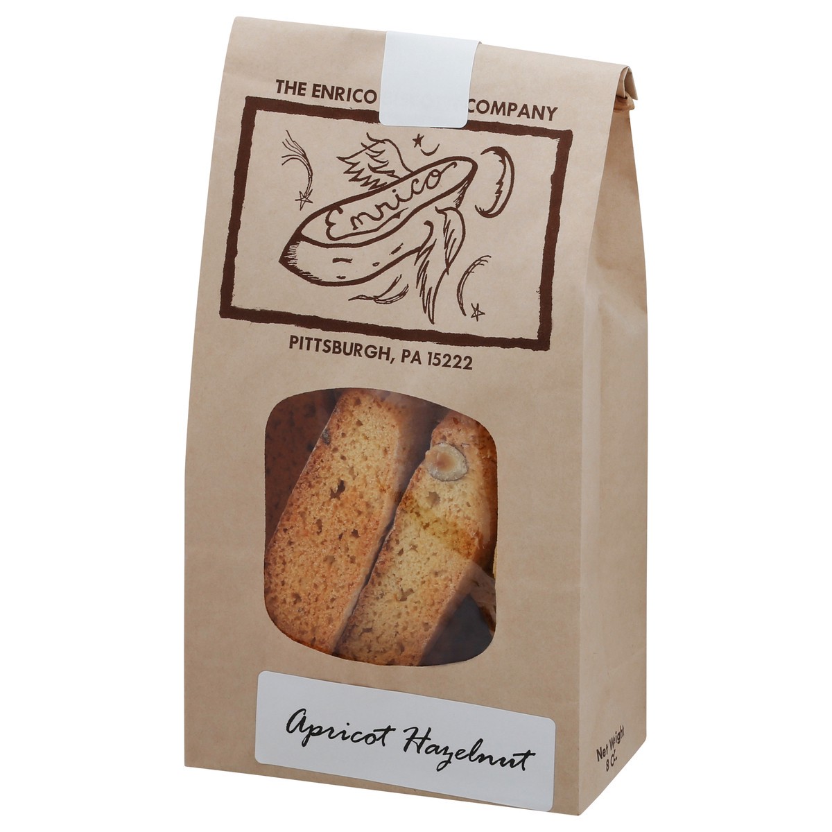 slide 3 of 9, The Enrico Biscotti Company Apricot Hazelnut Biscotti 8 oz, 8 oz