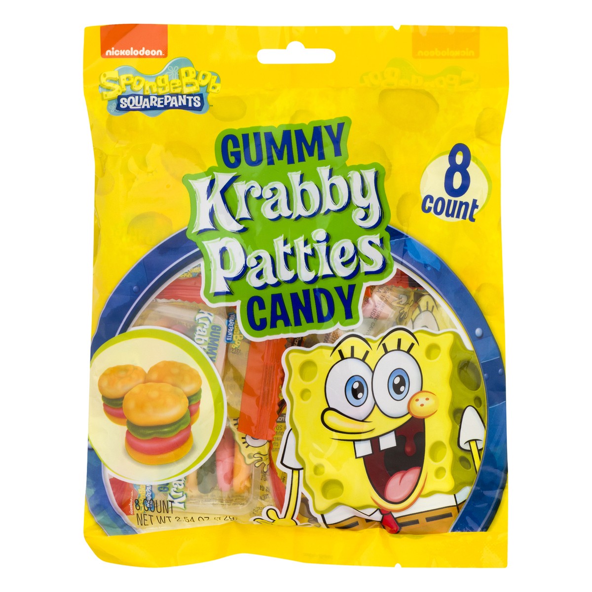 slide 1 of 13, Nickelodeon SpongeBob SquarePants Gummy Krabby Patties Candy, 2.54 oz