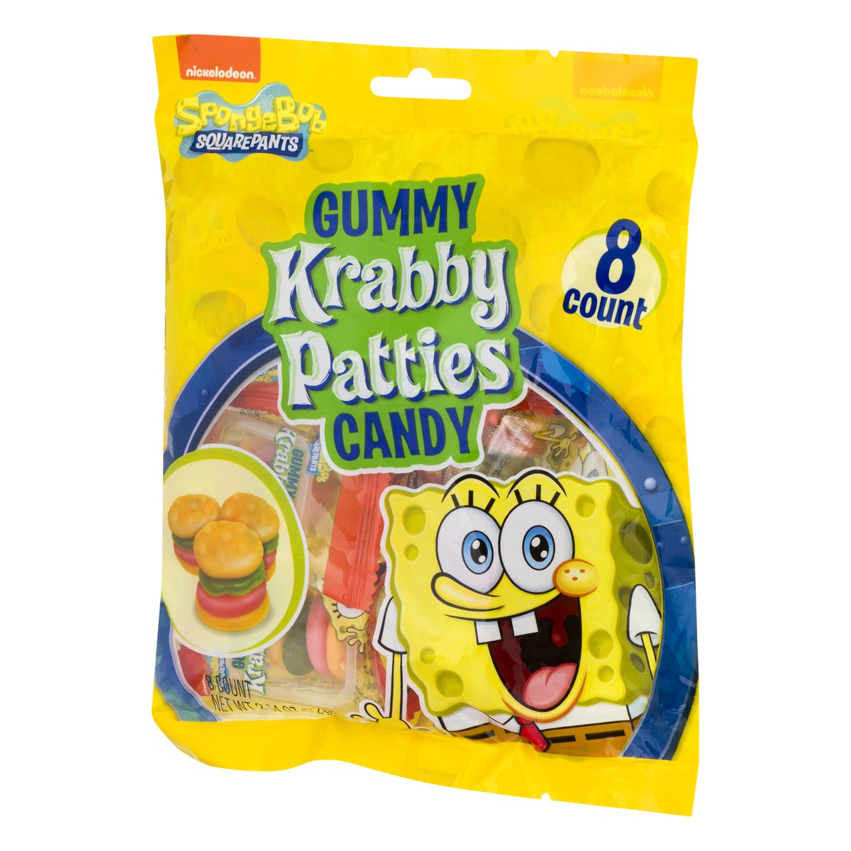 slide 11 of 13, Nickelodeon SpongeBob SquarePants Gummy Krabby Patties Candy, 2.54 oz