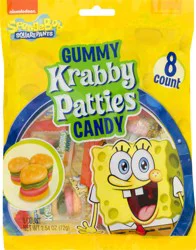 Nickelodeon Spongebob Squarepants Krabby Patties Gummy Candy - 8 ct