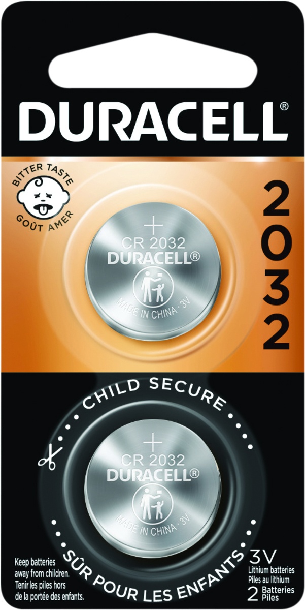 slide 6 of 8, Duracell 2032 Lithium Coin Button Batteries, 2 ct