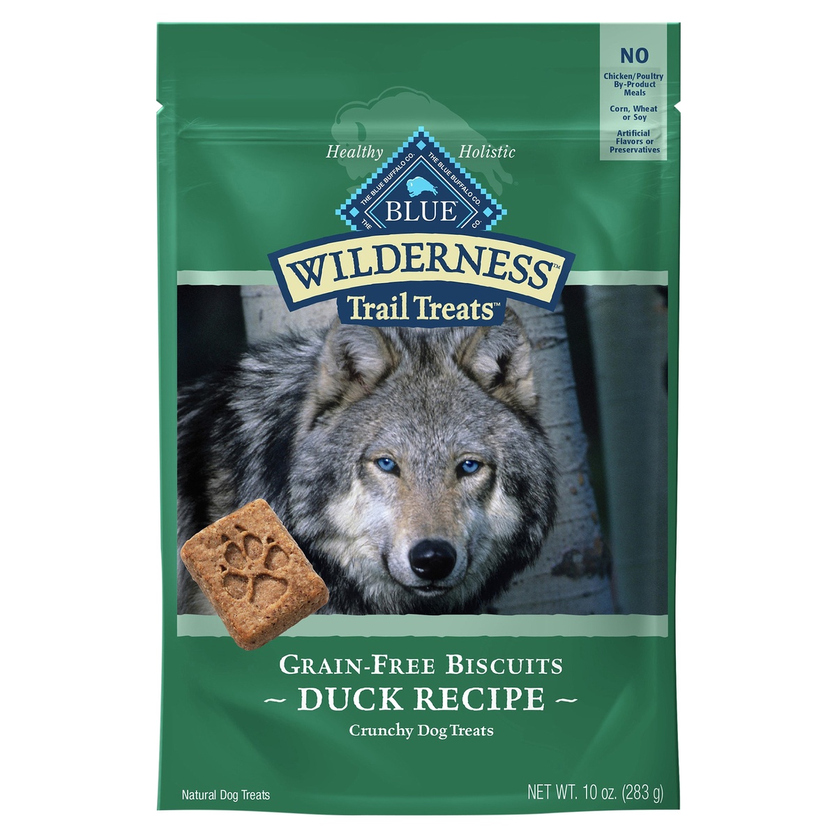 Blue Buffalo Wilderness Duck Recipe Trail Biscuits Dog Treats 10