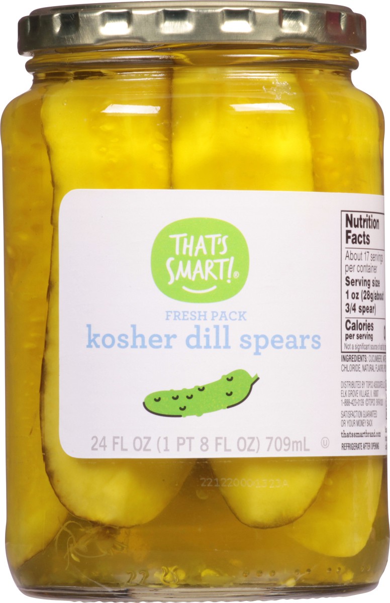 slide 14 of 18, That's Smart! Fresh Pack Kosher Dill Spears Pickles 24 fl oz, 24 fl oz