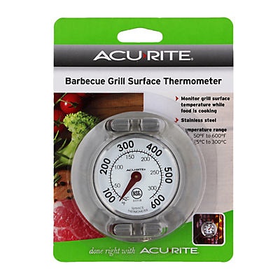 slide 1 of 1, AcuRite Stainless Steel Grill Surface Thermometer, 1 ct