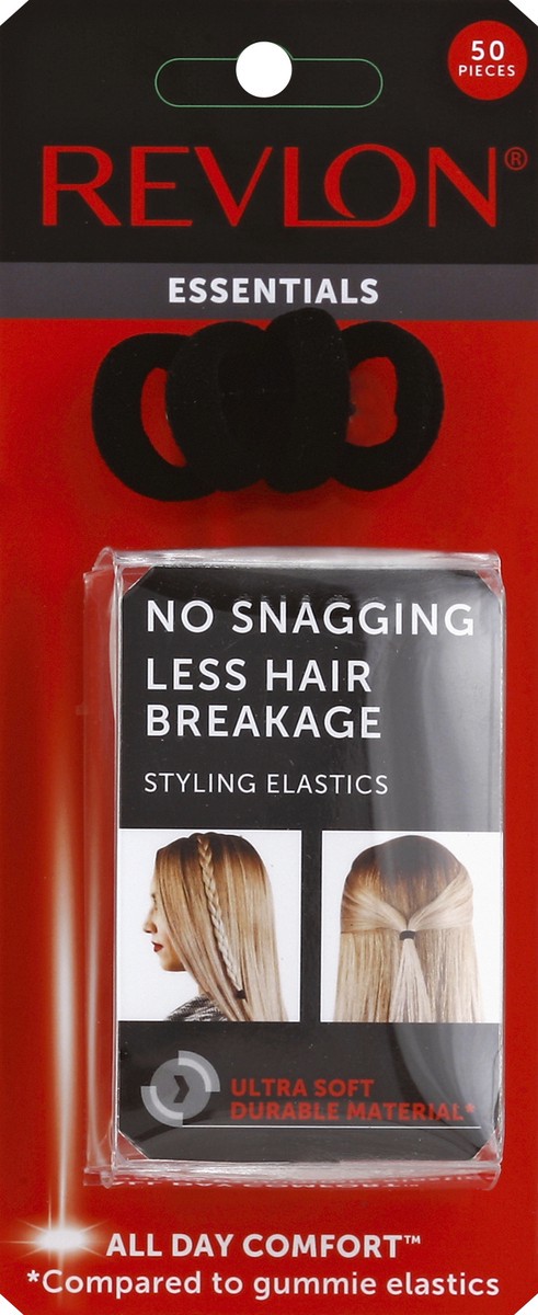 slide 2 of 2, Revlon Essentials Elastics, 50 ct