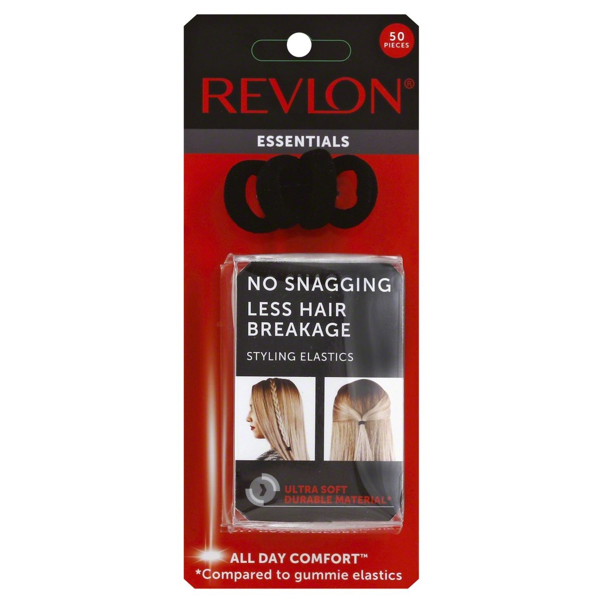 slide 1 of 2, Revlon Essentials Elastics, 50 ct