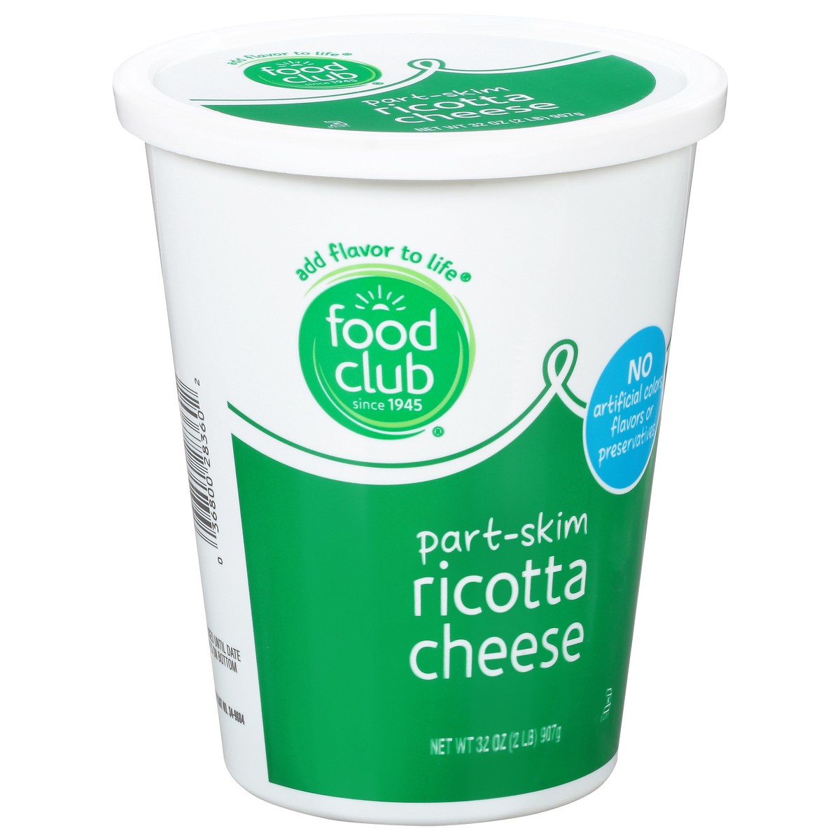 slide 2 of 11, Food Club Part-Skim Ricotta Cheese 32 oz, 2 lb