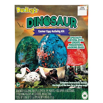 slide 1 of 1, Dudley's Dinosaur Easter Egg Activity Kit, 1 ct