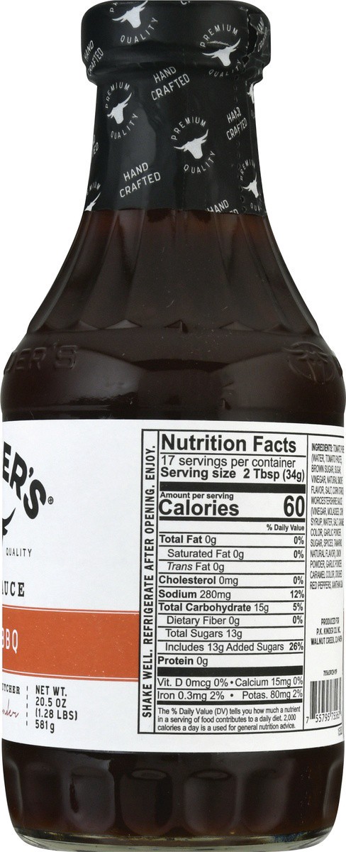 slide 8 of 9, Kinder's Kinder’s Mild Barbecue Sauce - 20.5 Oz, 20.5 oz