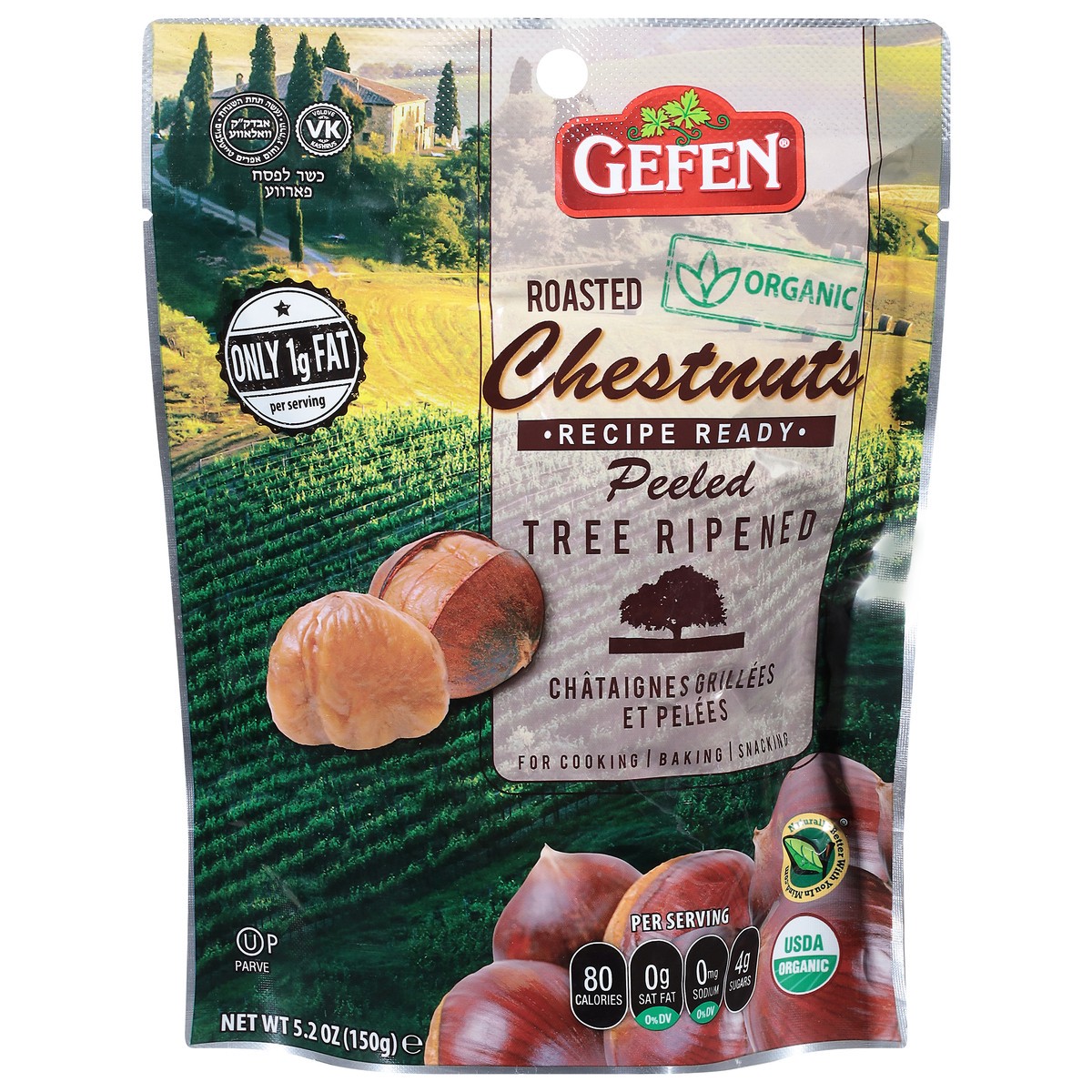 slide 1 of 2, Gefen Roasted & Peeled Whole Chestnuts 5.2oz, 5.2 oz