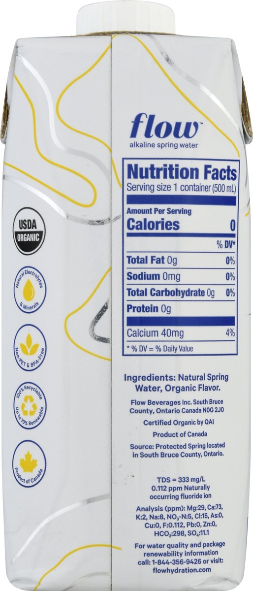 slide 5 of 9, Flow Water Lemon Ginger Flavored Alkaline, 16.9 fl oz