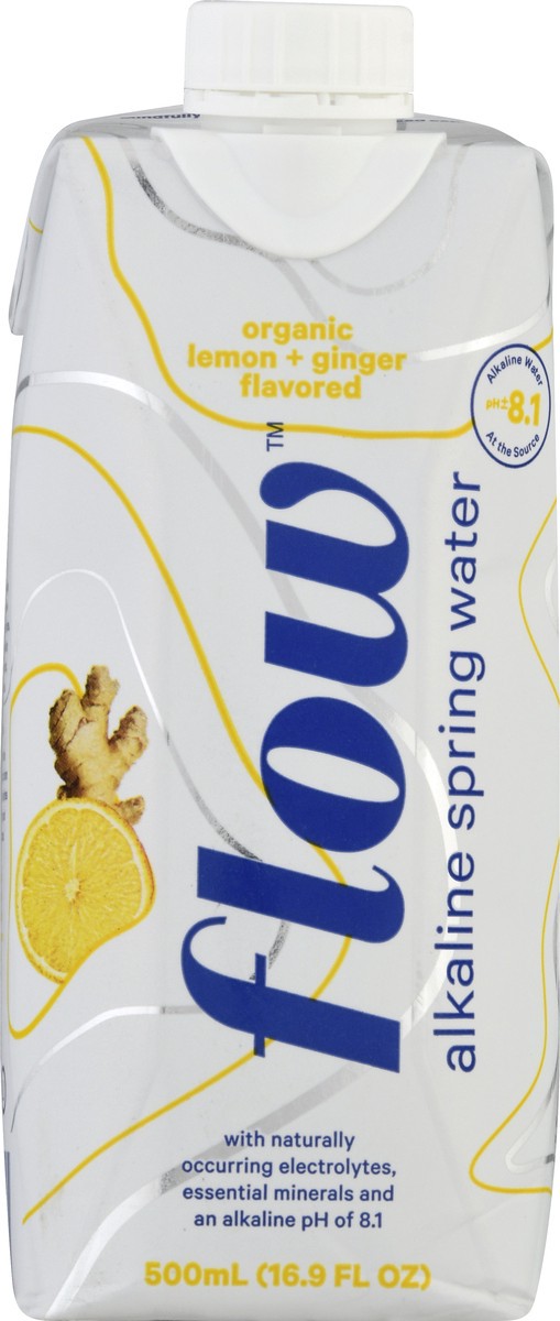 slide 6 of 9, Flow Water Lemon Ginger Flavored Alkaline, 16.9 fl oz