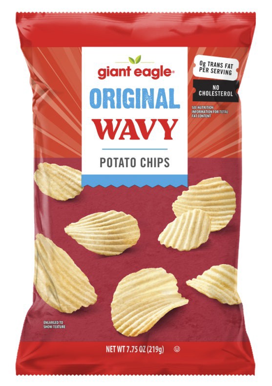 slide 1 of 1, Ge Wavy Potato Chips, 7.75 oz