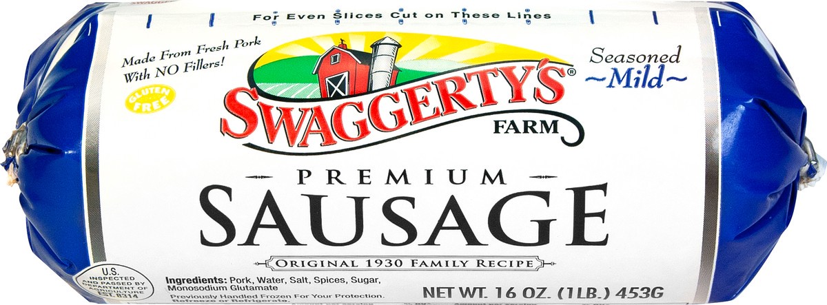 slide 6 of 8, Swaggerty's Farm's Farm Mild Country Sausage Chubs, 1 lb