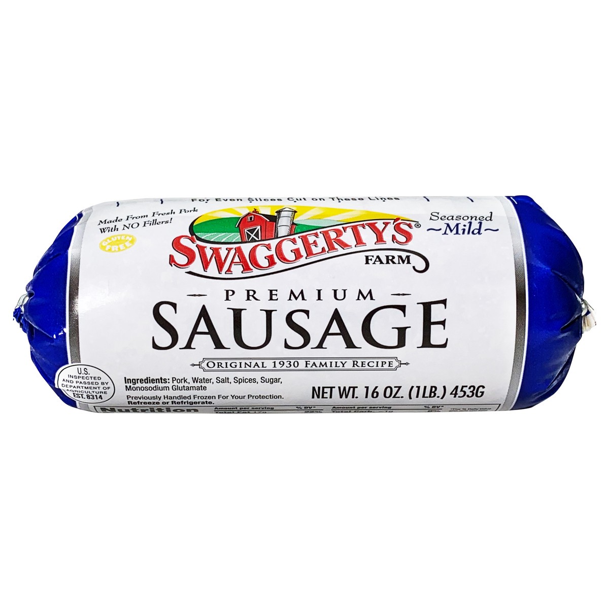 slide 2 of 8, Swaggerty's Farm's Farm Mild Country Sausage Chubs, 1 lb