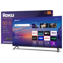 Roku® 50" Select Series 4K HDR Smart Roku® TV with Roku® TV Remote, 50 in