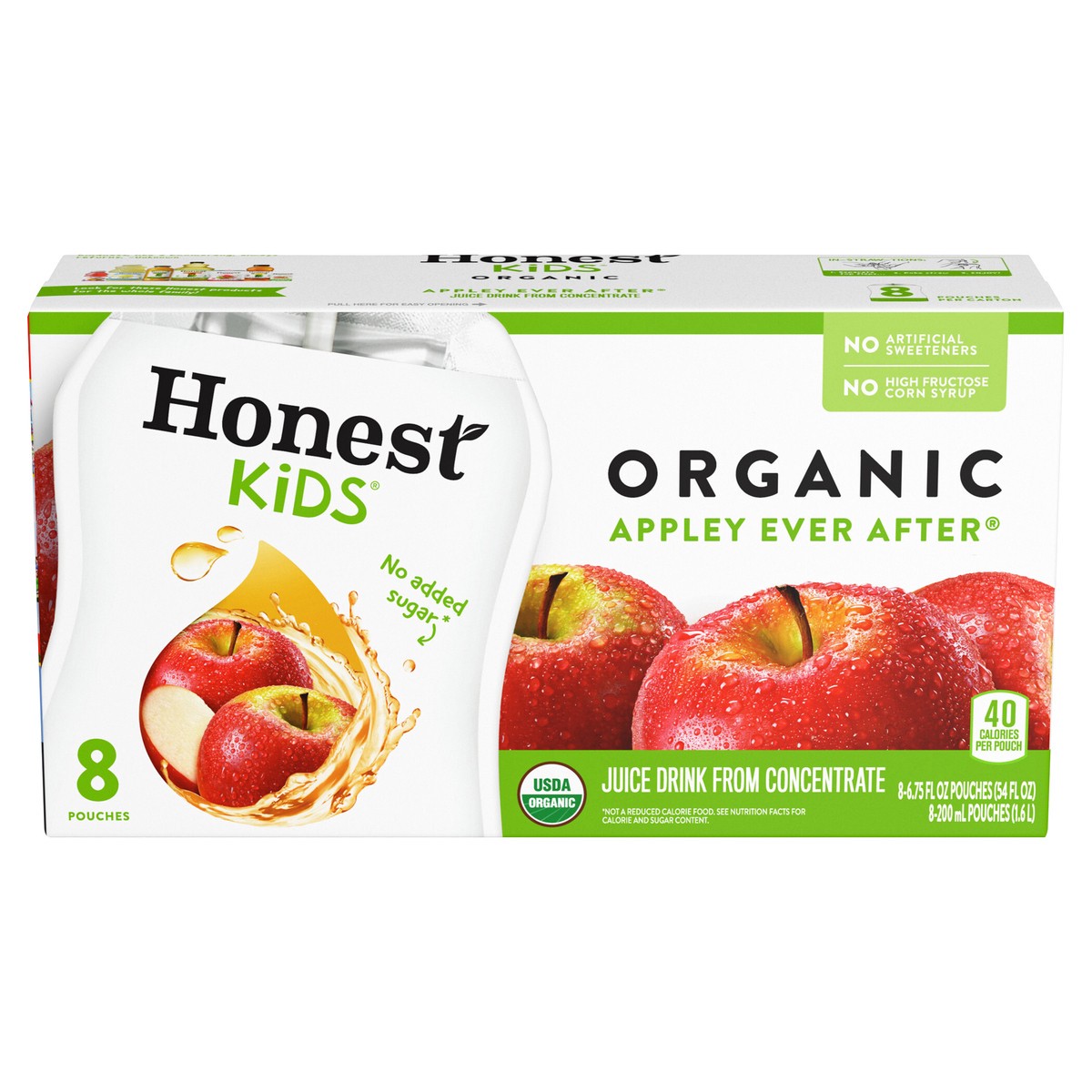 slide 1 of 1, Honest Tea Honest Kids Appley Ever After Organic Juice Drinks, 8 ct