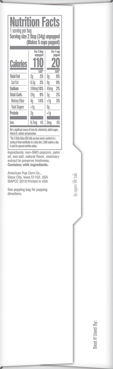 slide 2 of 11, Jolly Time Healthy Pop 100's Butter & Salt Microwave Popcorn 10 ea, 12 oz