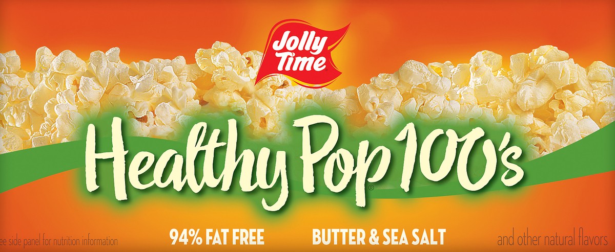 slide 11 of 11, Jolly Time Healthy Pop 100's Butter & Salt Microwave Popcorn 10 ea, 12 oz