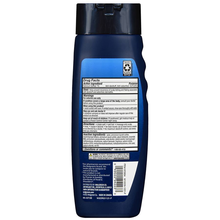 slide 3 of 5, Walgreens Clinical Strength Dandruff Shampoo, 13.5 fl oz