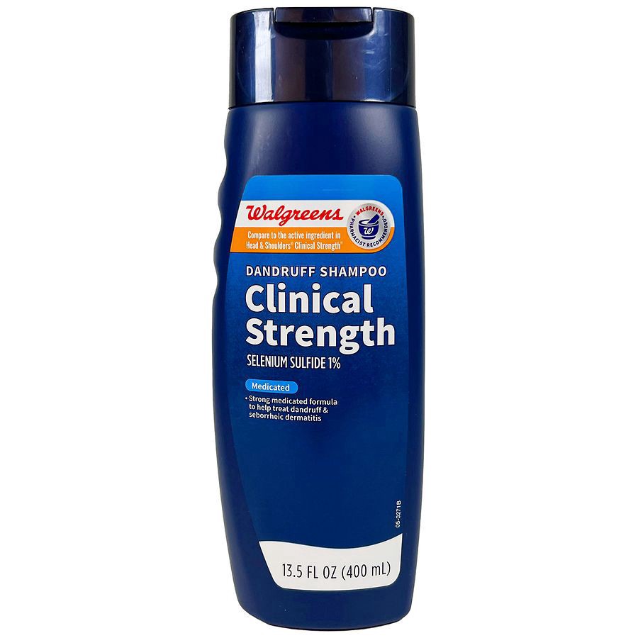 slide 1 of 5, Walgreens Clinical Strength Dandruff Shampoo, 13.5 fl oz