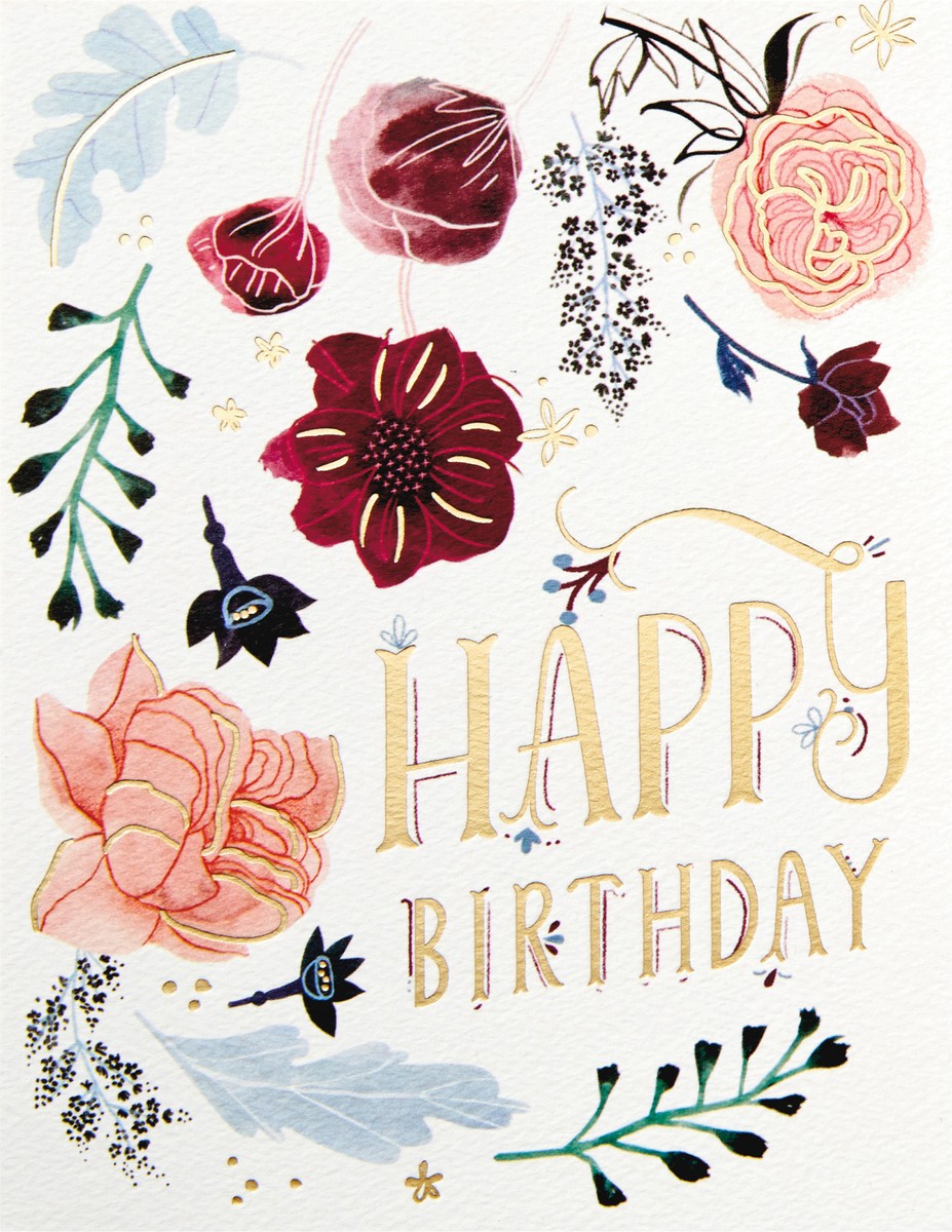 slide 5 of 5, Hallmark Good Mail Birthday Card for Women (Happy Year Ahead), 1 ct