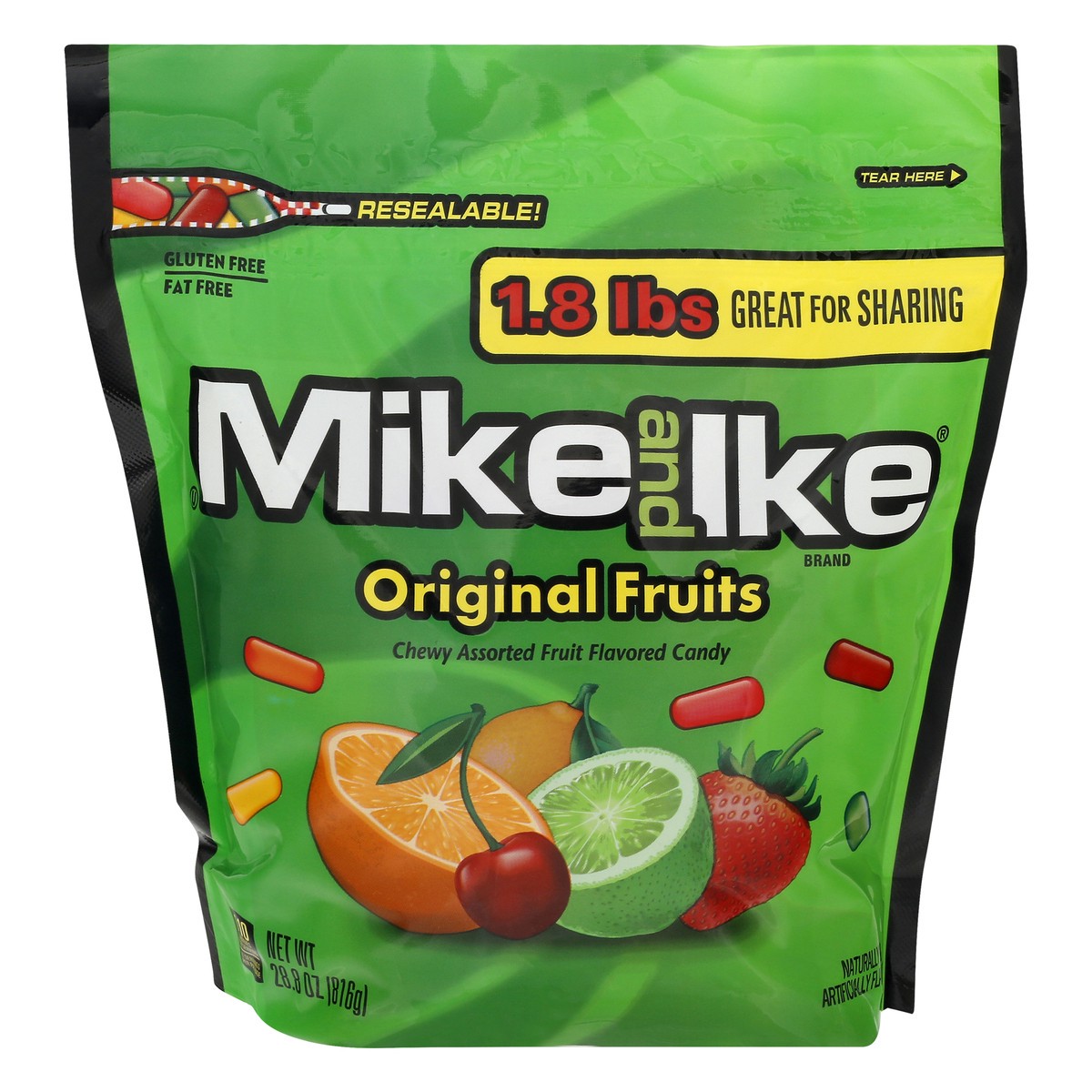 slide 1 of 9, Mike And Ike Original Fruits Candy 28.8 oz, 28.8 oz