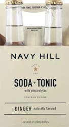 Navy Hill Soda Tonic Ginger - 33.8 oz