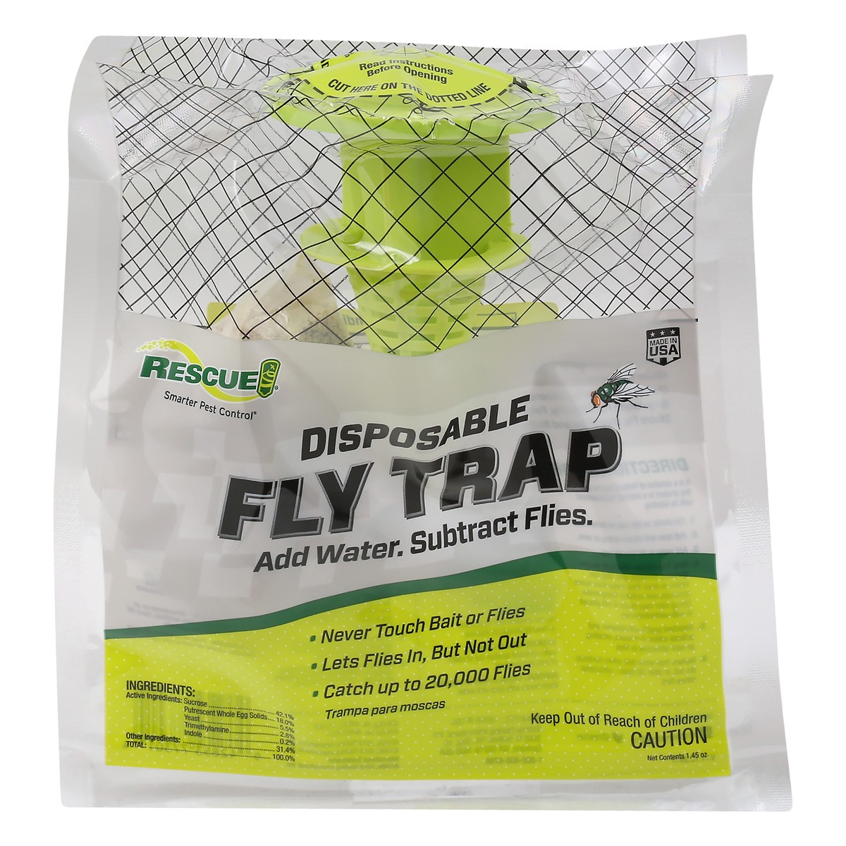 slide 1 of 9, RESCUE! Rescue Disposable Fly Trap, 12 ct