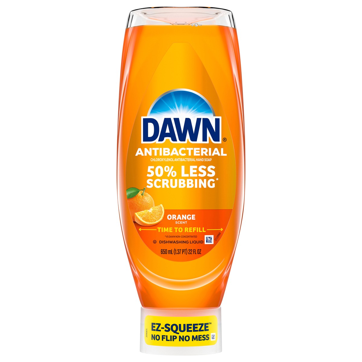 slide 1 of 3, Dawn Ultra Antibacterial EZ-Squeeze Hand Soap, Orange, 22 Fl Oz, 22 fl oz
