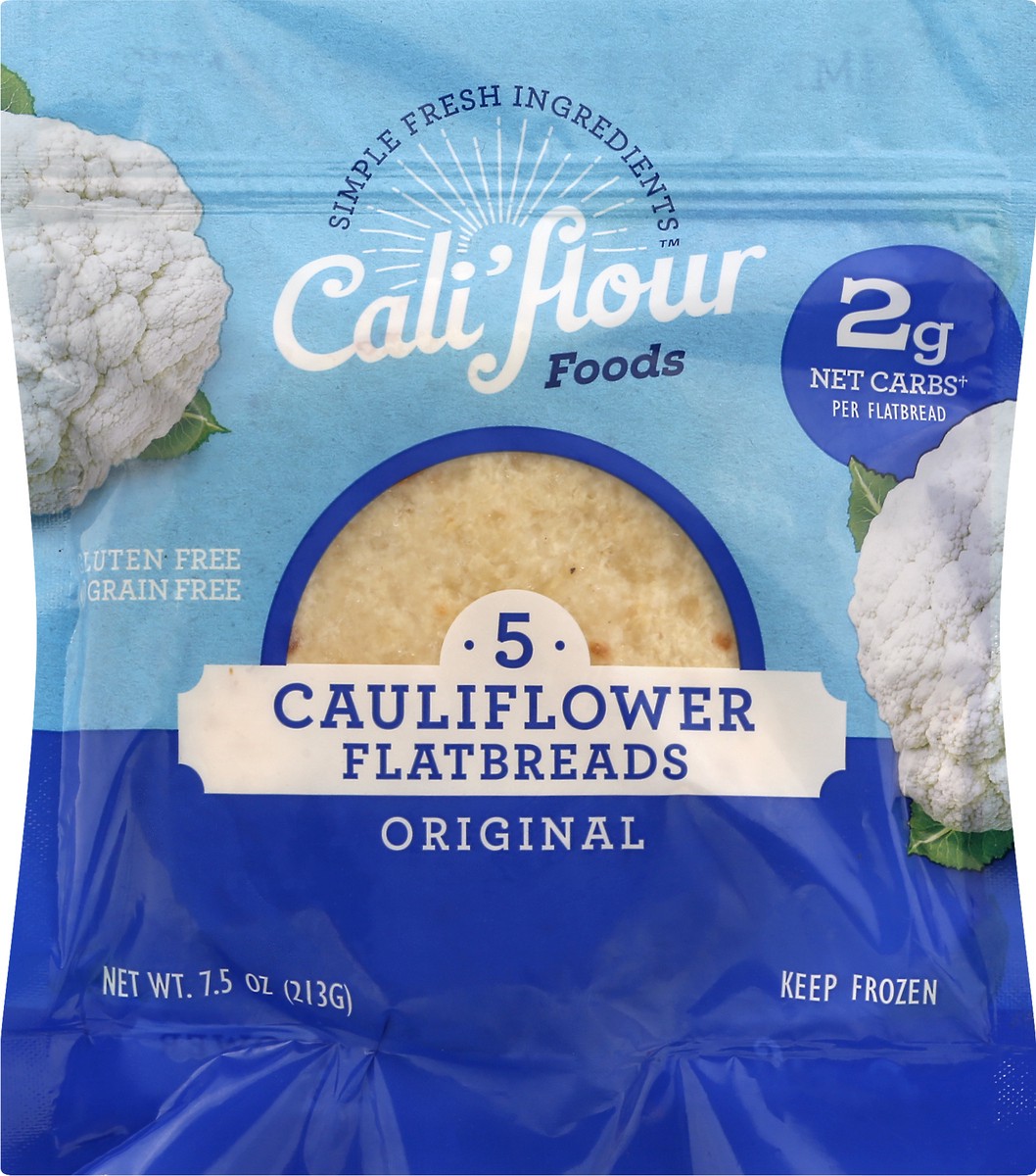 slide 13 of 13, Cali'flour Foods Cauliflower Original Flatbreads 5 ea, 5 ct